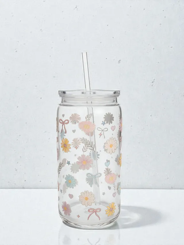 Hardplast glass blomster